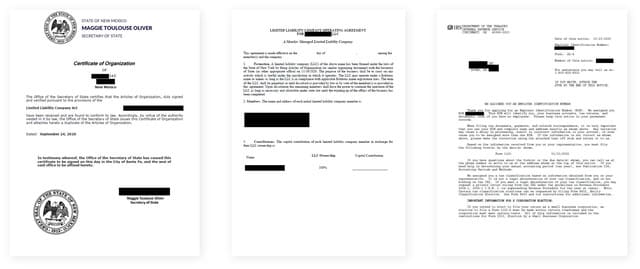 documentos limited liability company