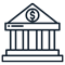 icono cuenta bancaria usa