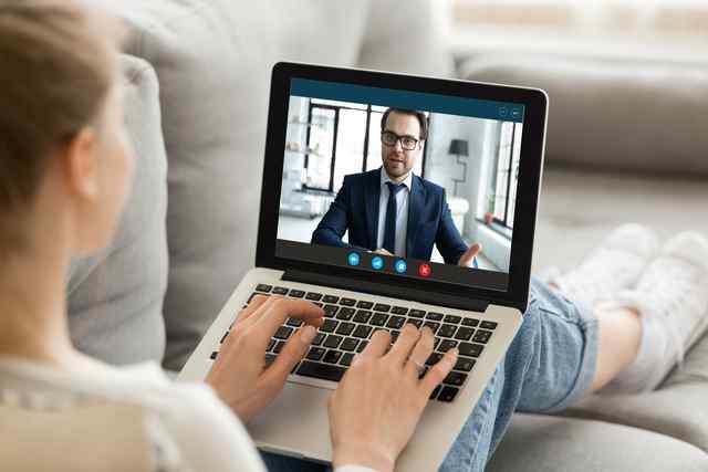 videollamada con el banco ejecutivo de cuenta